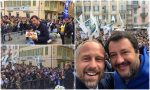 In 1500 ad accogliere Salvini e un centinaio in coda per i selfie