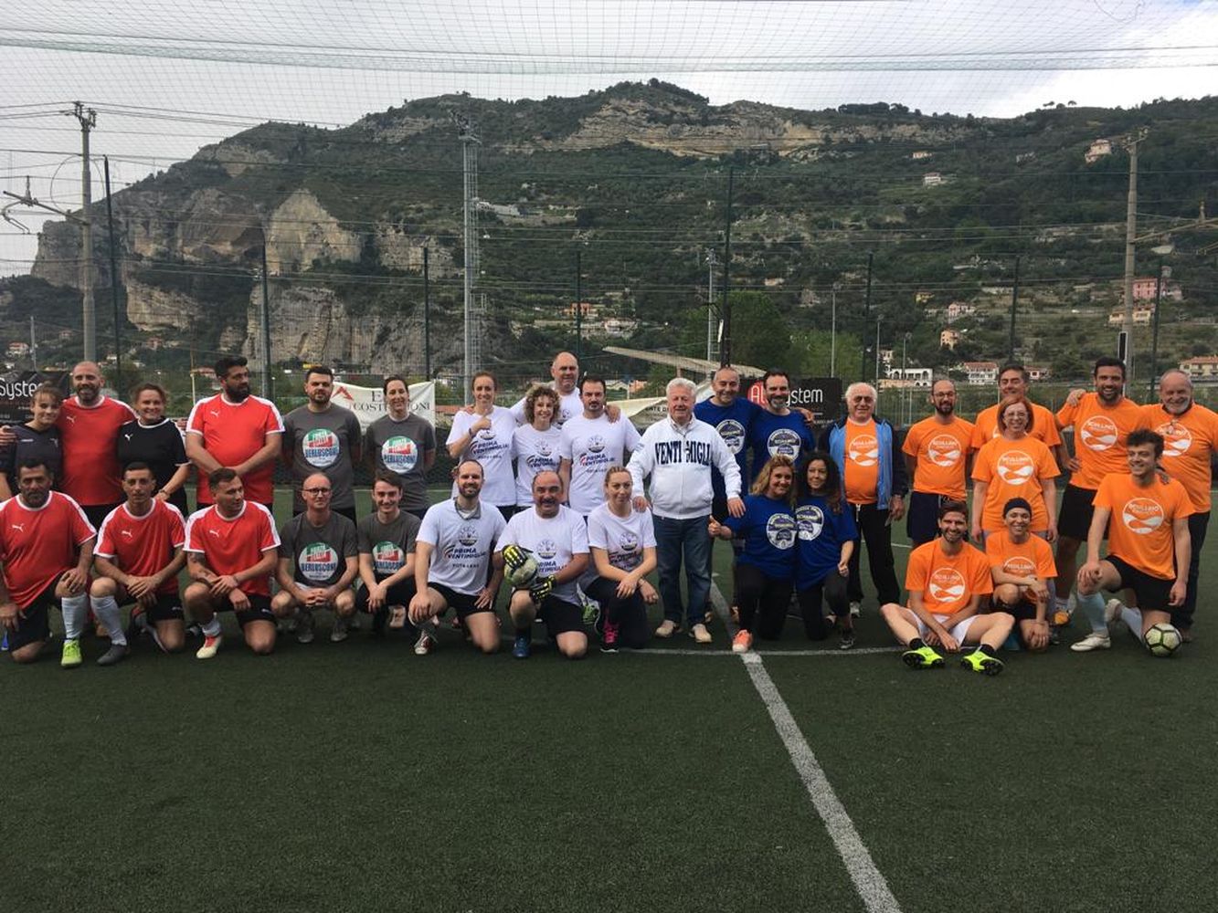 Comunali 2019 Ventimiglia torneo di calcetto centrodestra Scullino