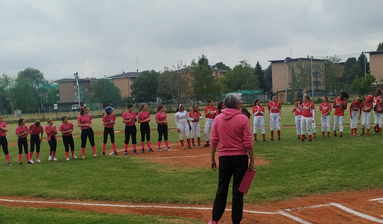 Le Pink della Sanremese Softball in campo a Novara per il campionato U15