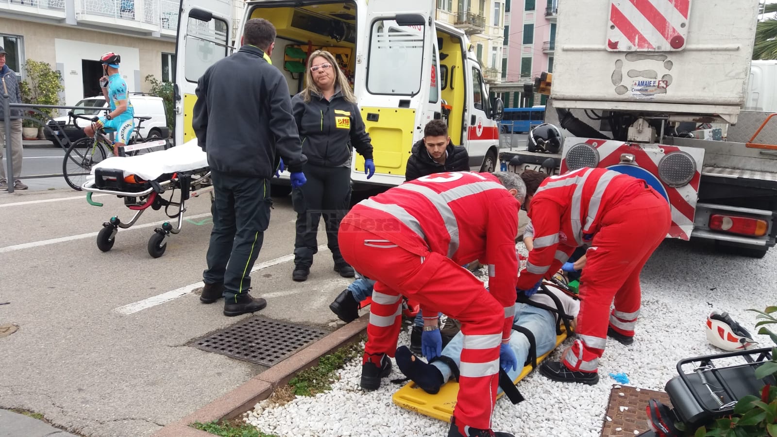 Incidente ebike Sanremo Corso Orazio Raimondo