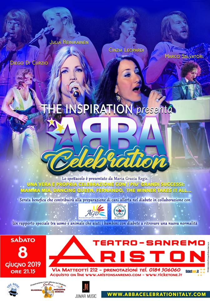 Abba Celebration uno spettacolo benefico per malati di diabete