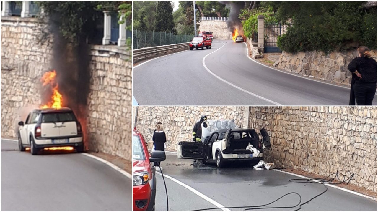 Auto in fiamme su Capo Berta,  albergatrice e figlia in salvo