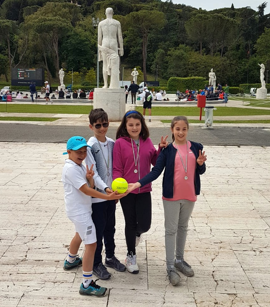Tennis: gli studenti di Vallecrosia al Foro Italico