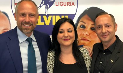 Elezioni a Sanremo: i candidati consiglieri Frattarola e Isaia (Lega) inaugurano il point in via Roma