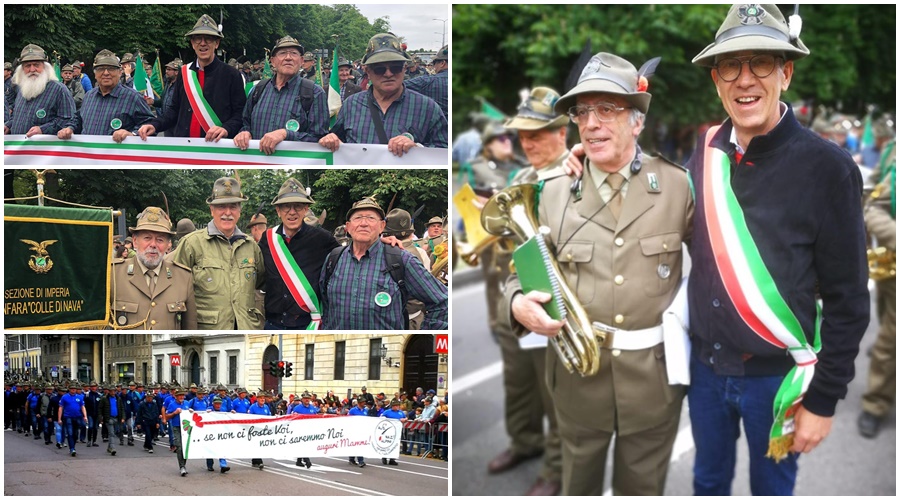 Anche il sindaco Alberto Biancheri a Milano con gli Alpini
