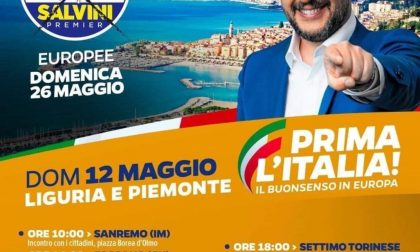 Mentone al posto di Sanremo anche sul manifesto di Salvini