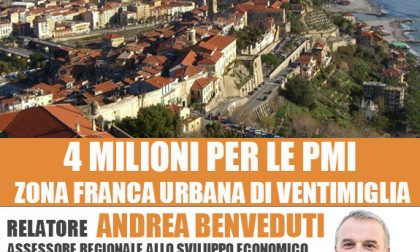 Ventimiglia, 4 milioni per la zona franca. Domani Benveduti incontra associazioni di categorie e aziende del territorio