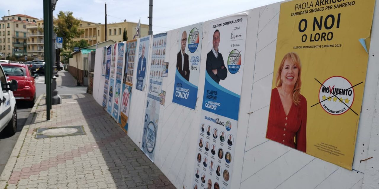 Manifesti imbrattati, la denuncia dei candidati da Sanremo a Chiusanico