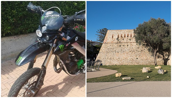 Moto rubata a Sanremo. L’appello del papà del derubato