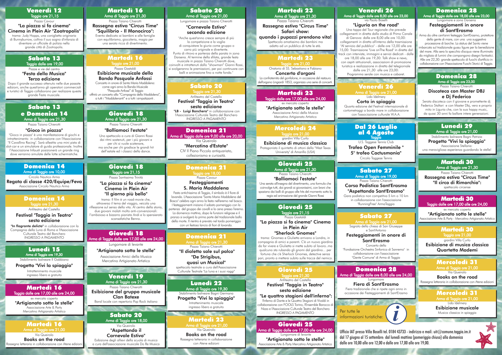 A4 manifestazioni Taggida LUGLIO 2019 #3 (1)