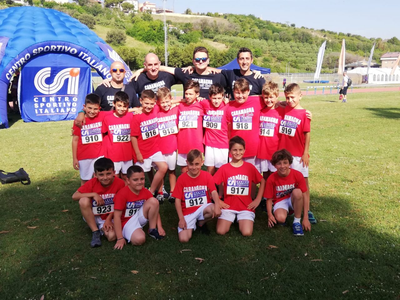 I baby campioncini del Caramagna FC rappresentanti della Liguria alle finali Csi in Abruzzo