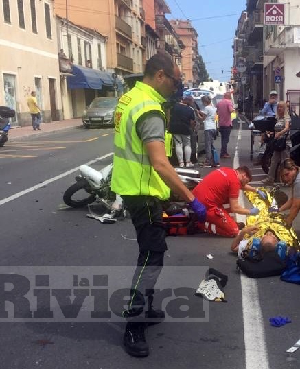 Incidente auto scooter Vallecrosia sorpasso_02