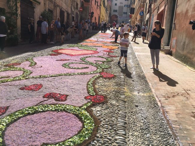 Domenica l’infiorata del Corpus Domini di via Carducci