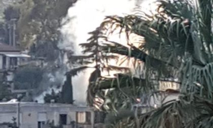 Sanremo: baracca e sterpaglie in fiamme al Solaro