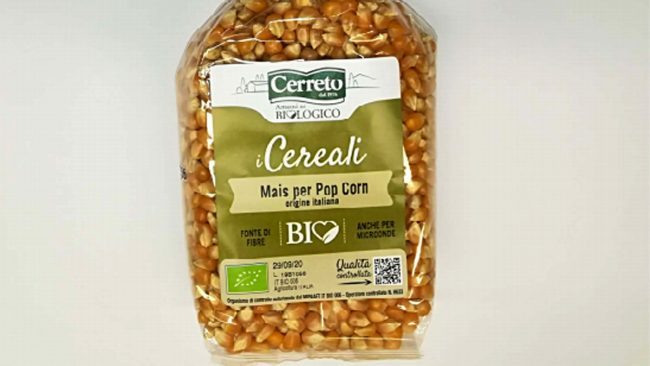 Mais per pop corn con tossine ritirato dal mercato