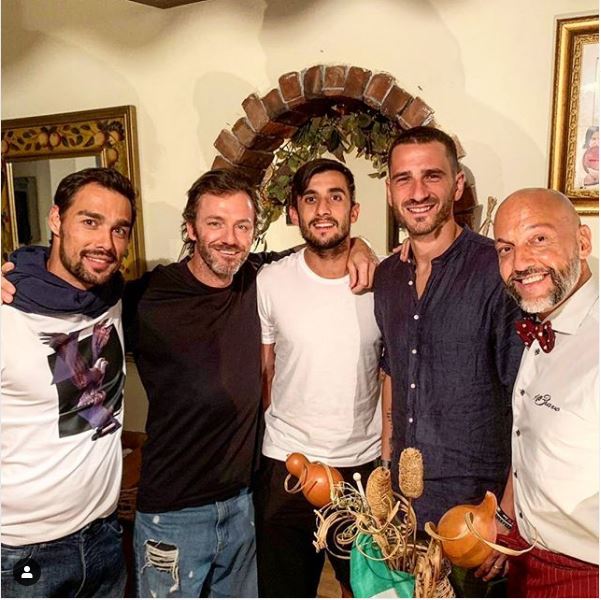 Curiosità. Fognini a cena con Bonucci e Perin a Torino