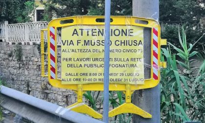 Imperia, disagi per la chiusura della strada per Costa d'Oneglia