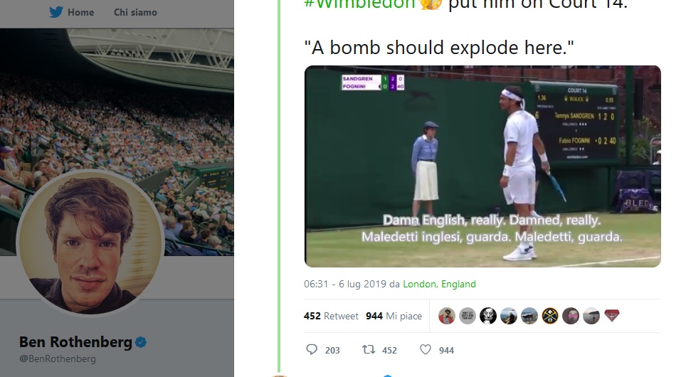 “Una bomba deve scoppiare su questo circolo. Maledetti inglesi”. Fognini si scusa a Wimbledon, ma rischia grosso – IL VIDEO