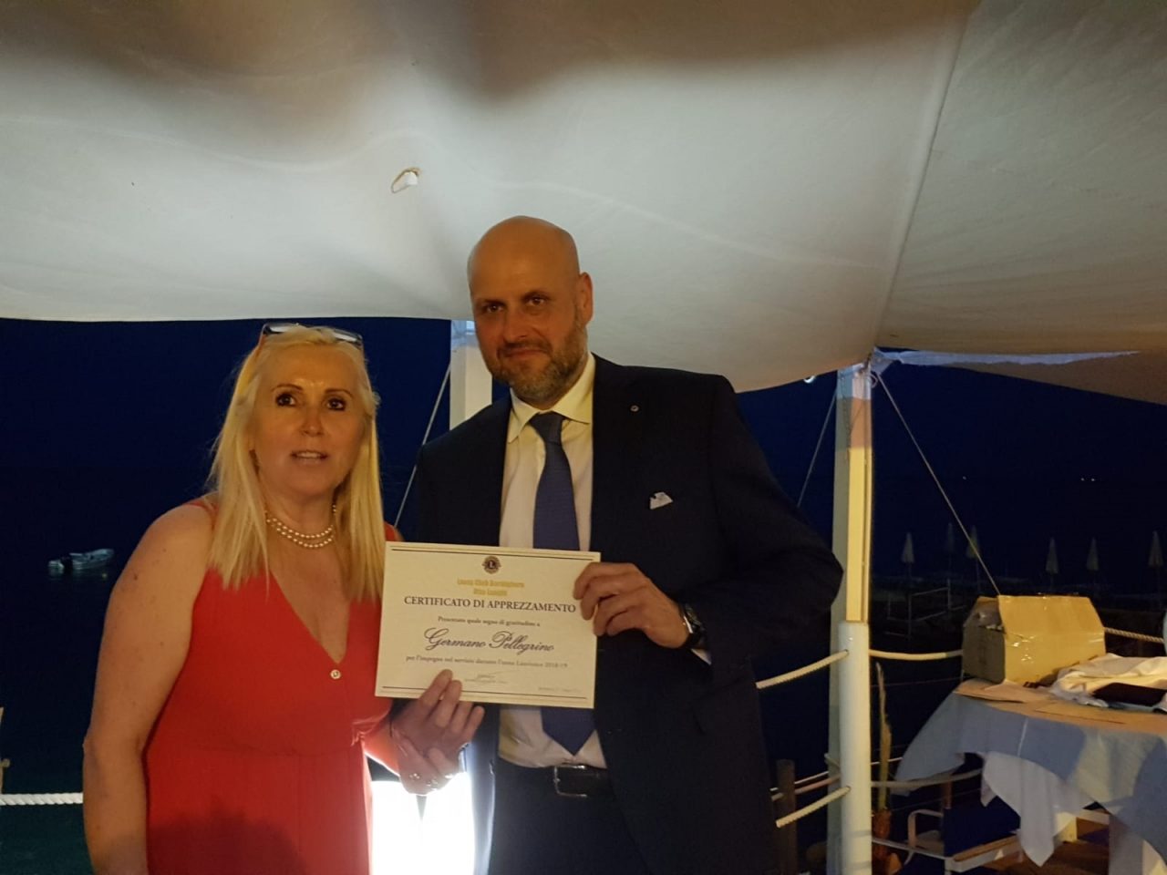 Germano Pellegrino è il nuovo presidente del Lions Club Bordighera Otto Luoghi