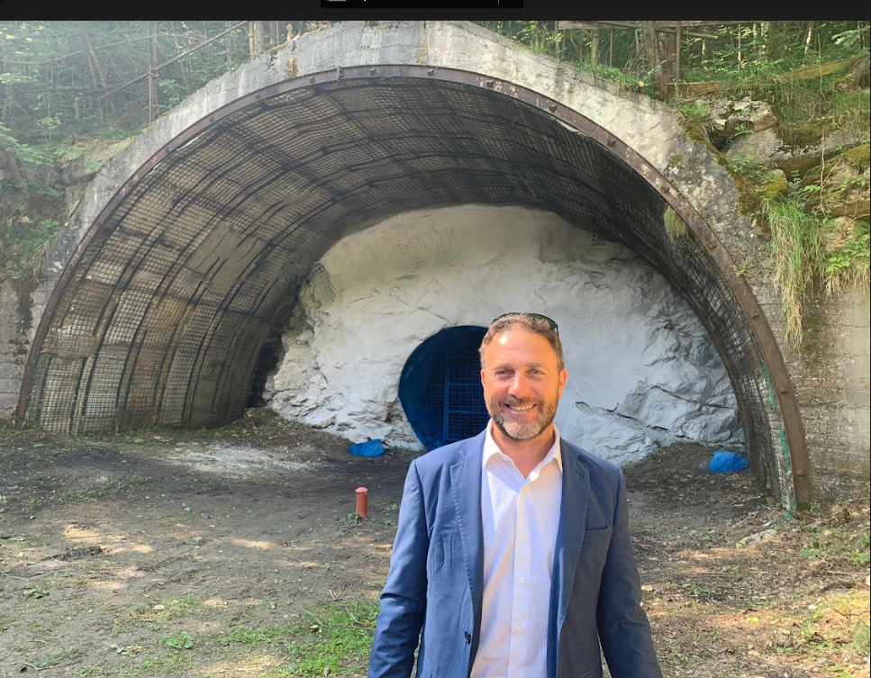 Il presidente Piana alla presentazione del progetto del traforo Armo-Cantarana