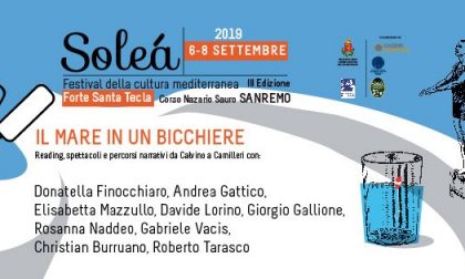 Il 6 settembre torna Soleà a Sanremo: l'edizione 2019 sotto il segno di Calvino e Camilleri