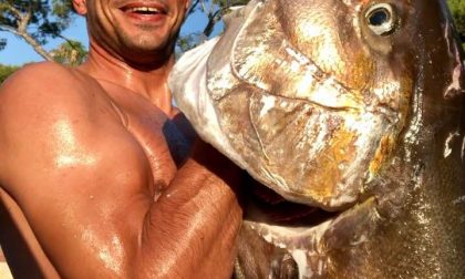 Catturata a Imperia ricciola record da 42,5 chili. Foto e Video