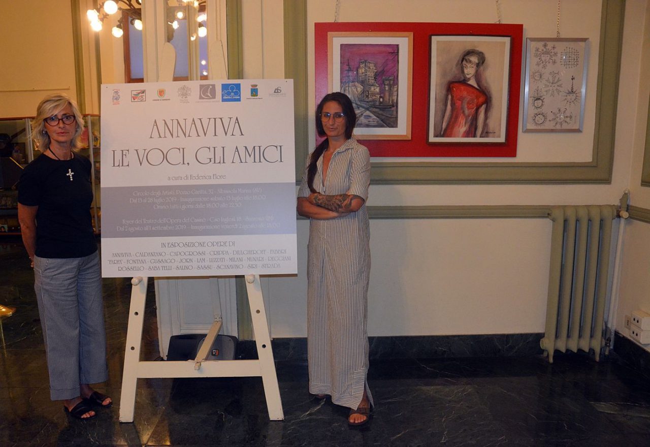 L’arte moderna al Casinò di Sanremo con “Annaviva: le voci gli amici”