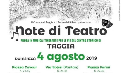 Stasera a Taggia "Note di teatro" per le vie del borgo