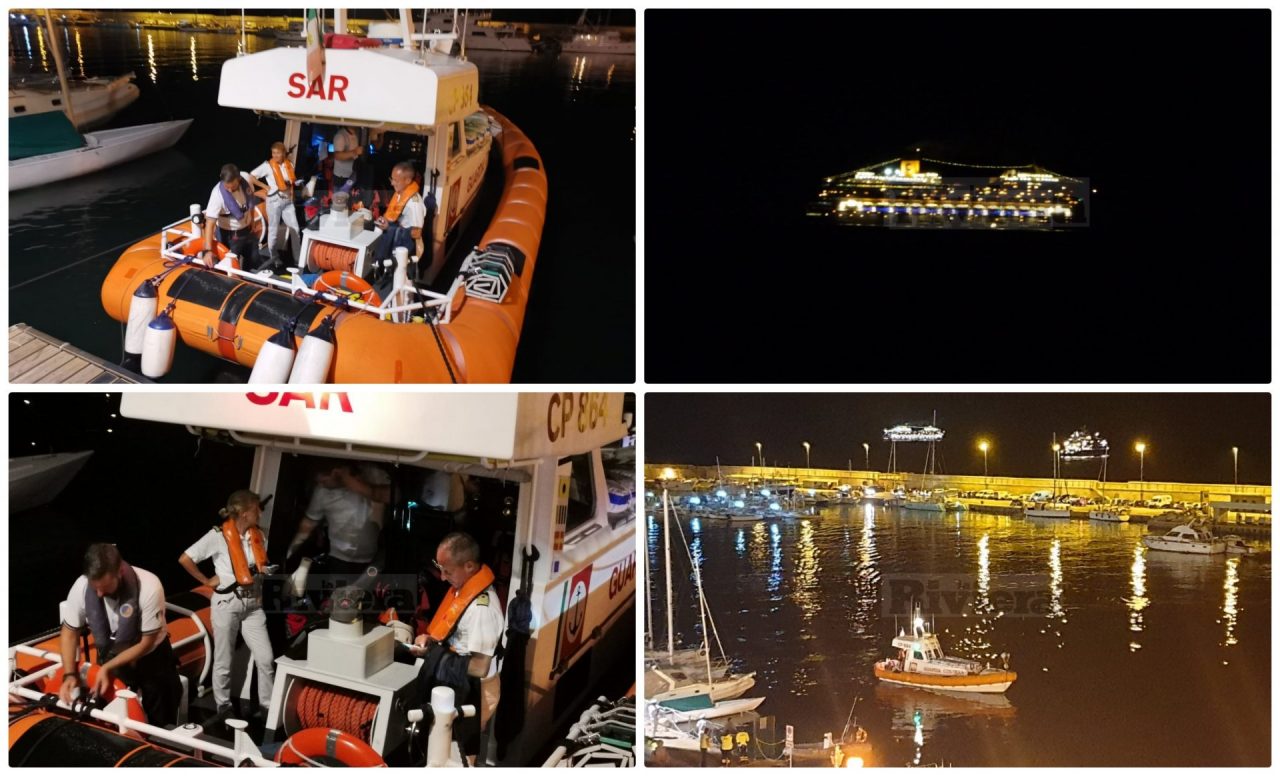 Cade nella nave da crociera 28enne evacuata dalla Costa Fortuna grave a Sanremo