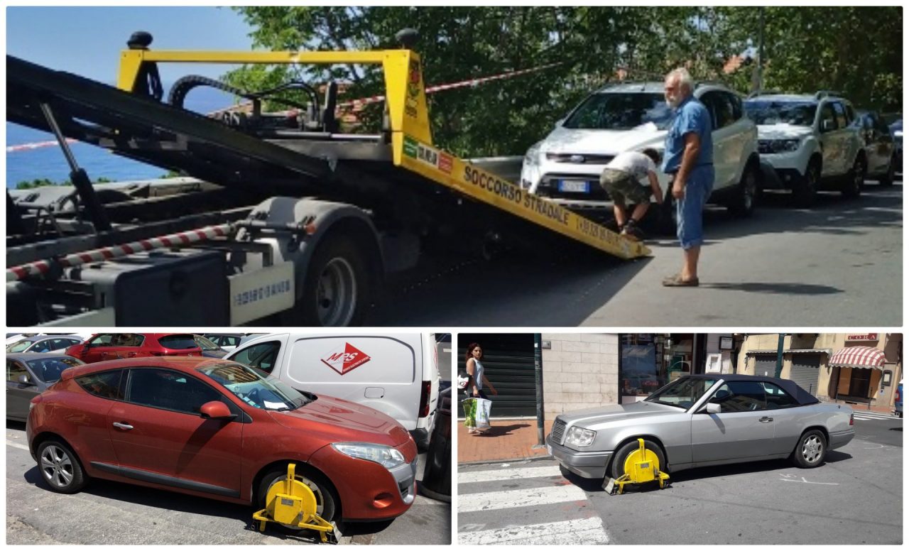 Sosta vietata: boom di rimozioni a Ventimiglia, ferragosto rovente