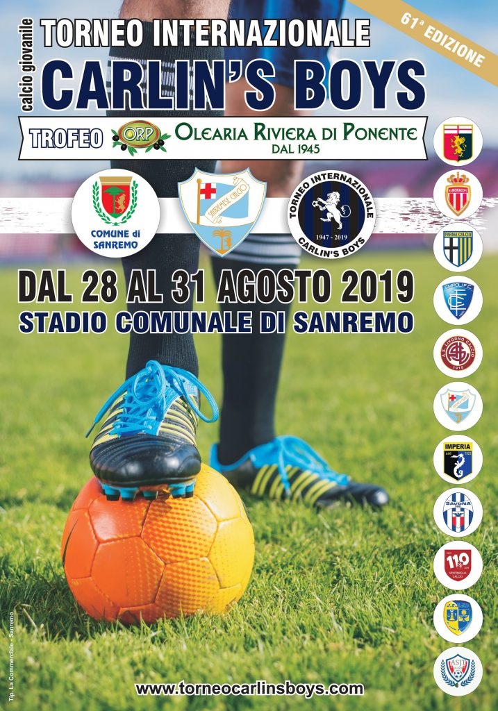 Dal 28 al 31 agosto al Comunale il Torneo Carlin’s Boys