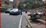 Si schianta con lo scooter contro il camion del rifiuti. 34enne grave a Sanremo