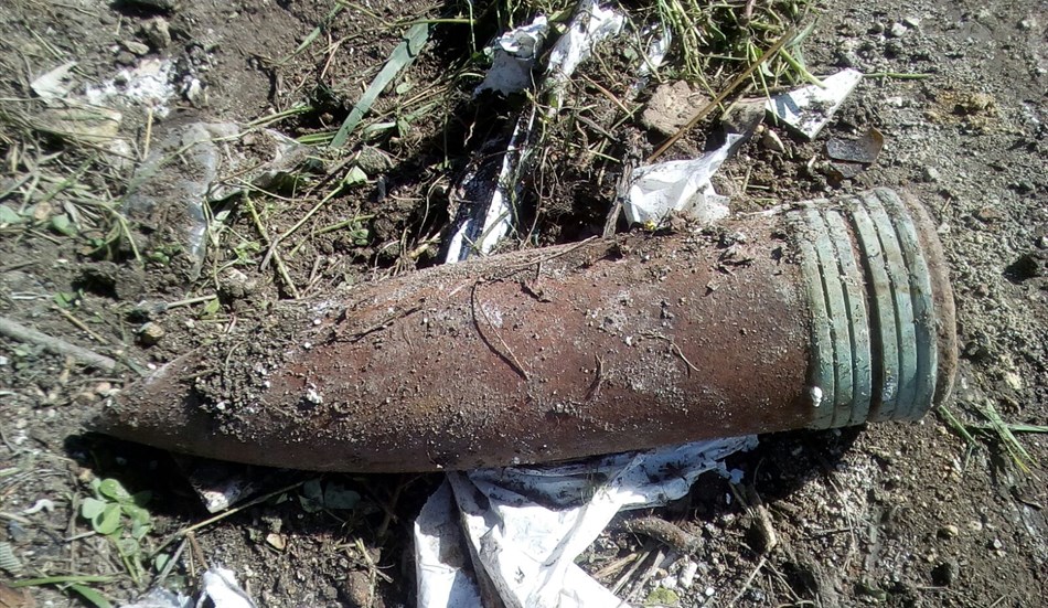 Trovato ordigno bellico in un sentiero dell’entroterra imperiese