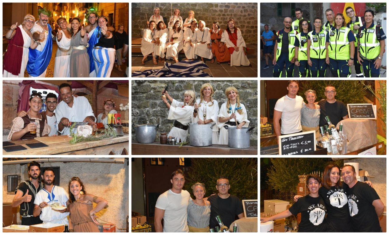 Ventimiglia: Asterix e Obelix accendono il centro storico con “Dal Tramonto all’Alba”. Foto