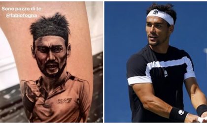 "Sono pazzo di te". Fan di Fognini si tatua la faccia del tennista