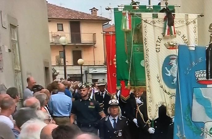 Delegazione del Comune di Diano Marina oggi ai funerali di Gimondi