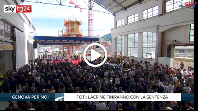 Commemorazione Ponte Morandi a Genova: vertici Autostrade allontanati