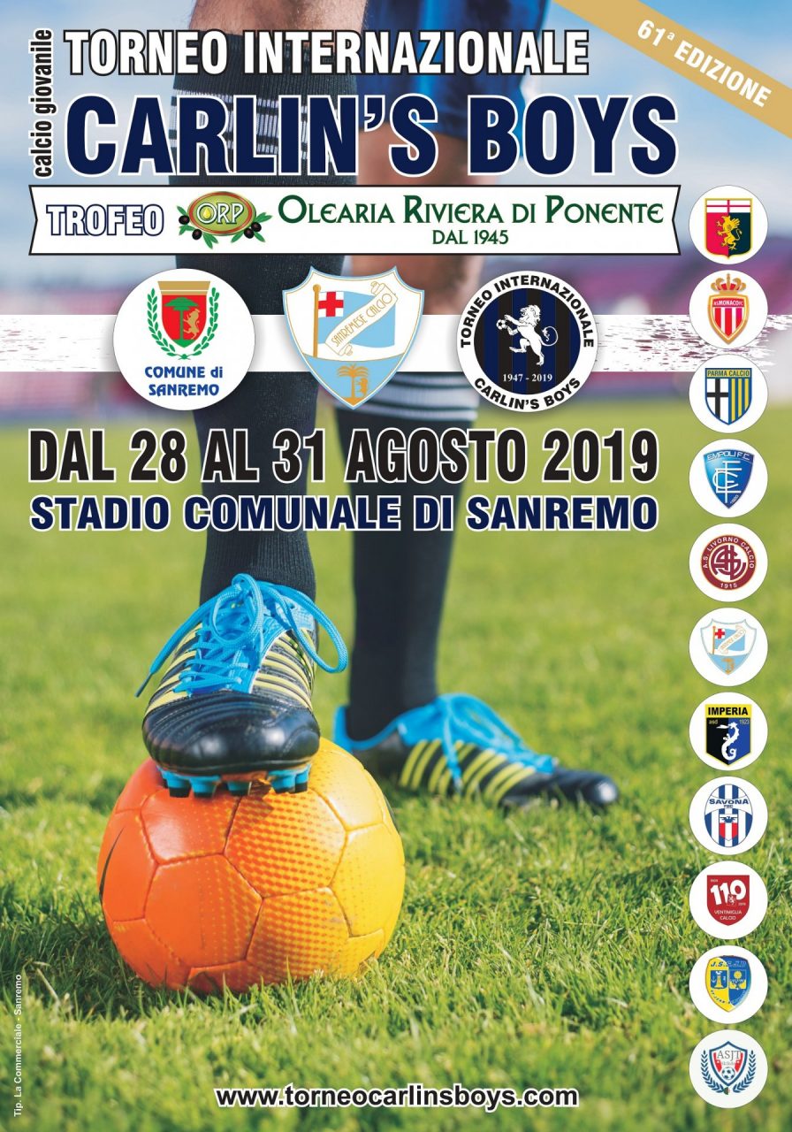 Oggi il via alle 16 al Torneo Internazionale Carlin’s Boys