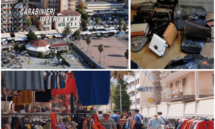 Cento articoli sequestrati al mercato del venerdì di Ventimiglia