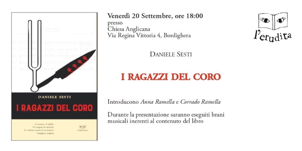 Il libro “I ragazzi del coro” venerdì 20 settembre a Bordighera