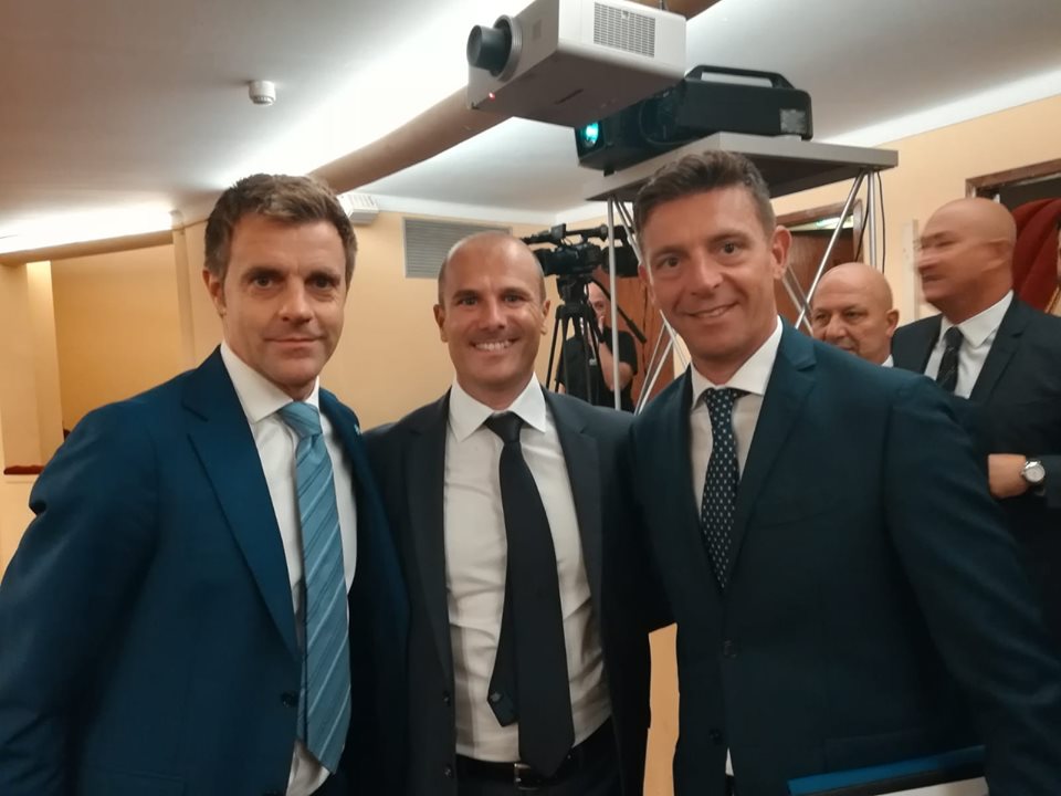 Alessandro Sindoni con Rocchi e Rizzoli