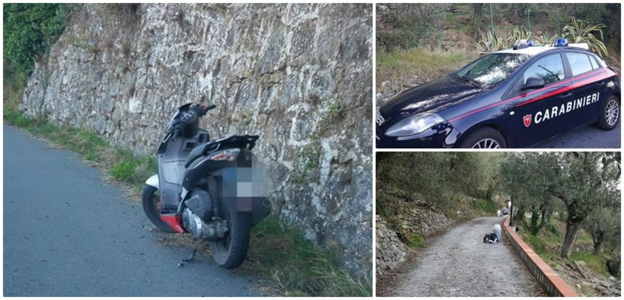 Ladri in fuga perdono refurtiva e abbandonano scooter