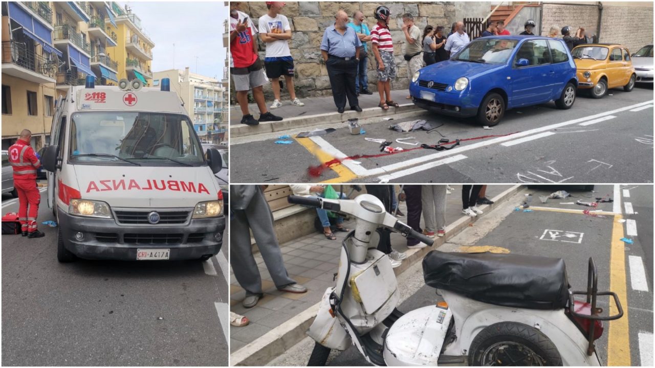 Terribile incidente a Sanremo, grave motociclista