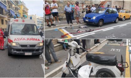 Terribile incidente a Sanremo, grave motociclista