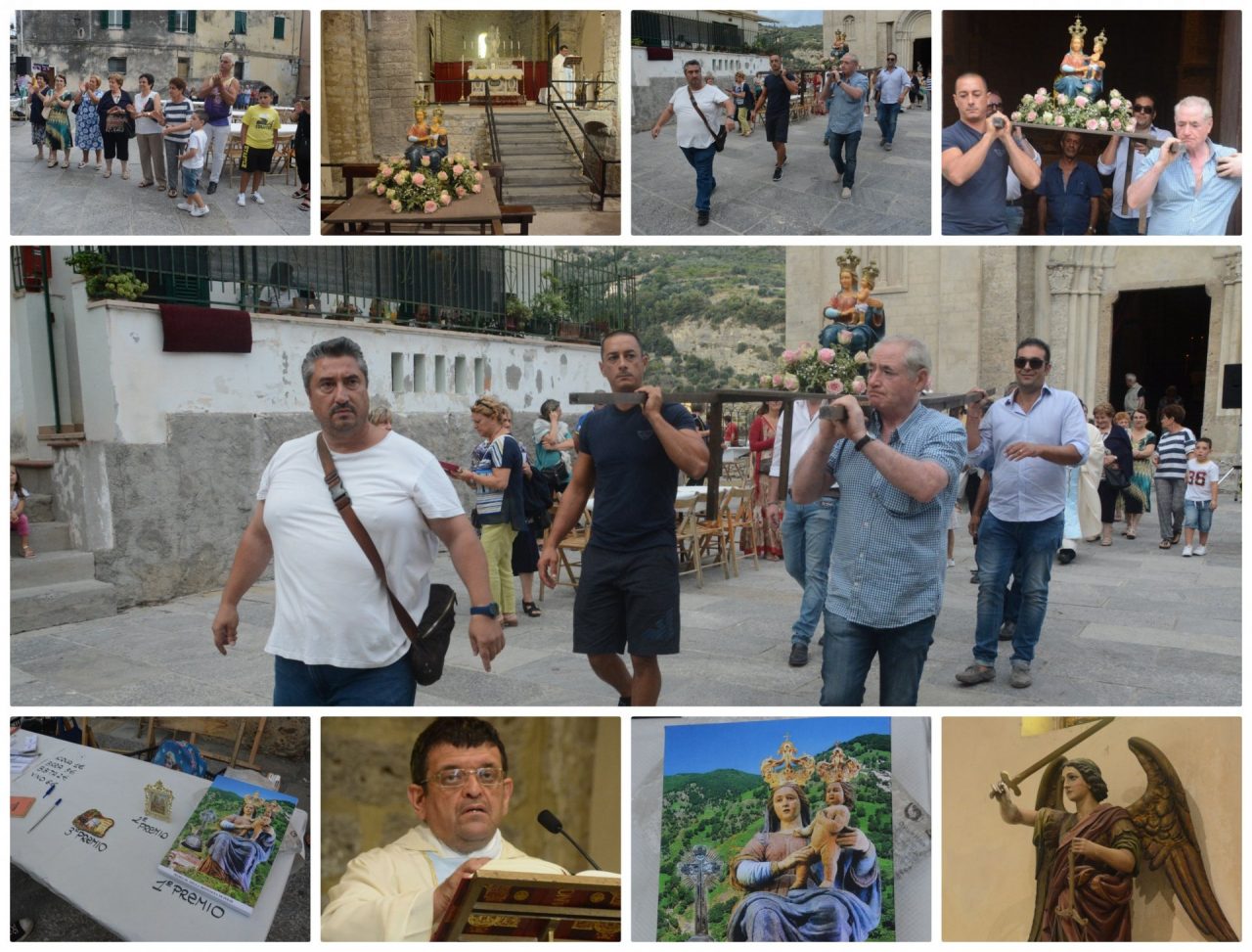 Ventimiglia Alta celebra la Madonna di Polsi. Foto e Video