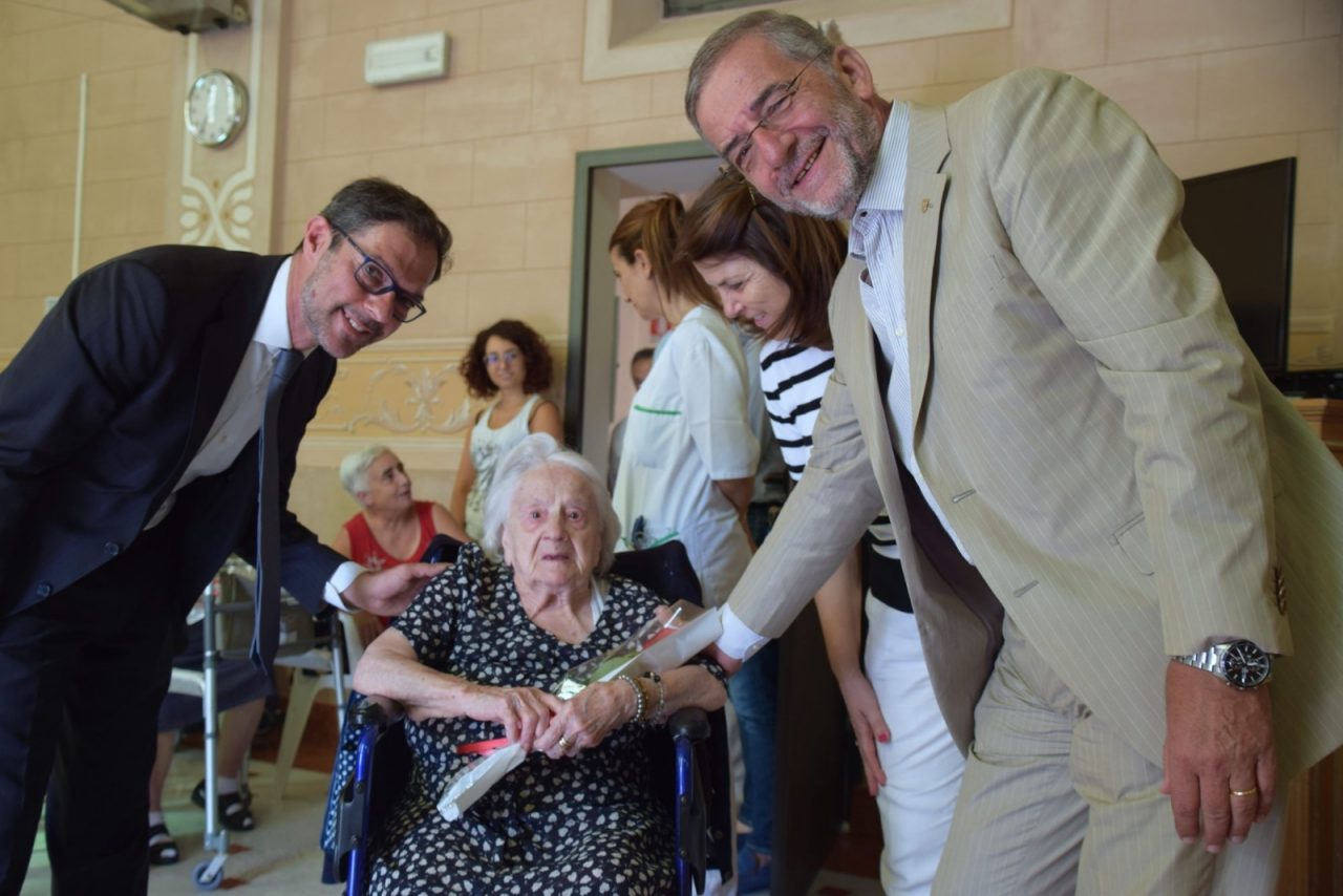 Nerina Peltretti, 105 anni, la donna più anziana di Bordighera