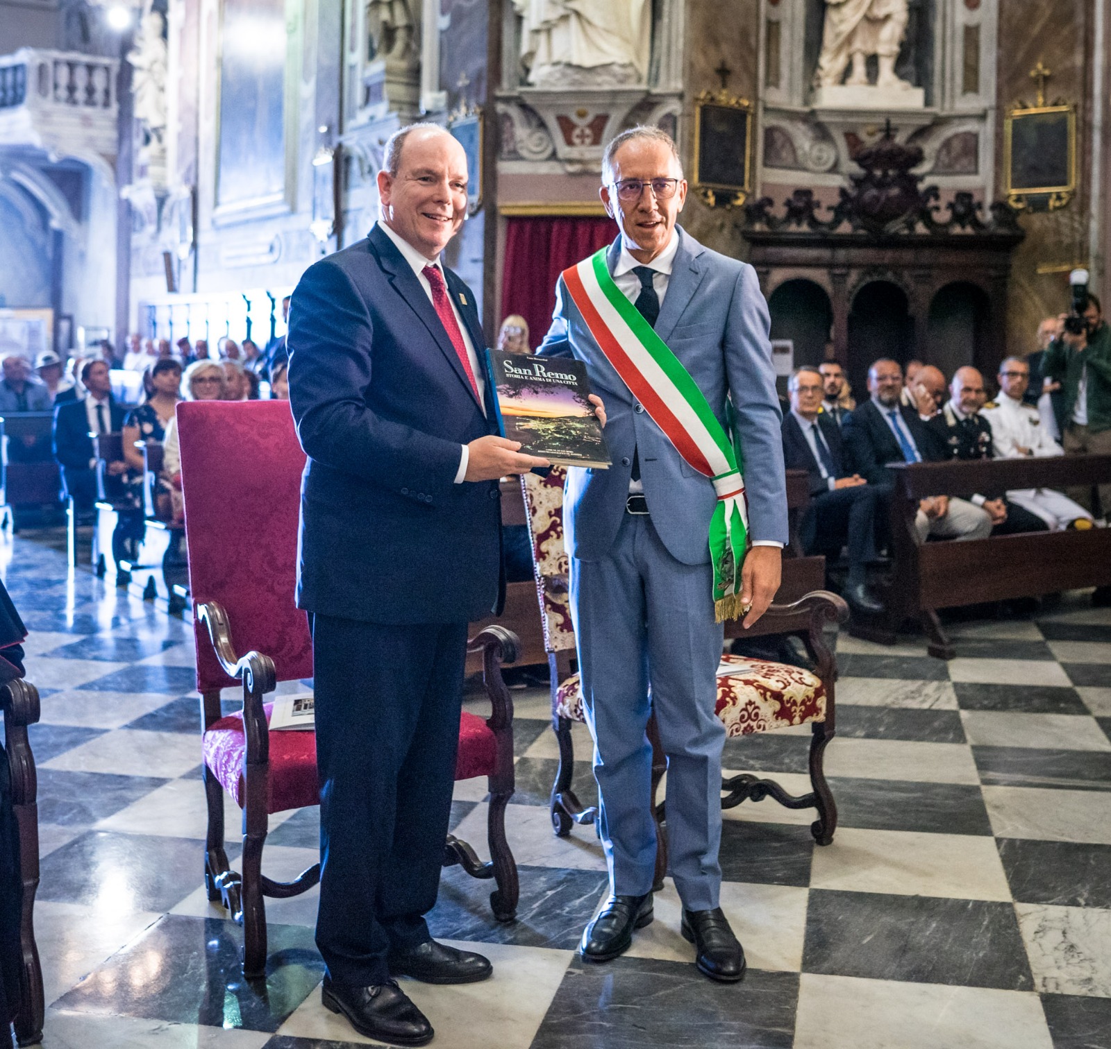 Principe Alberto II Monaco visita Madonna della Costa Sanremo 28 settembre 2019 2