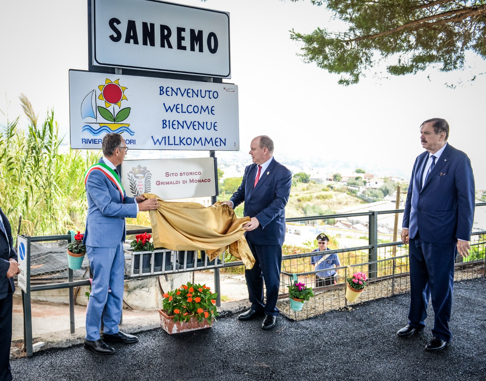 Principe Alberto II Monaco visita Madonna della Costa Sanremo 28 settembre 2019 7