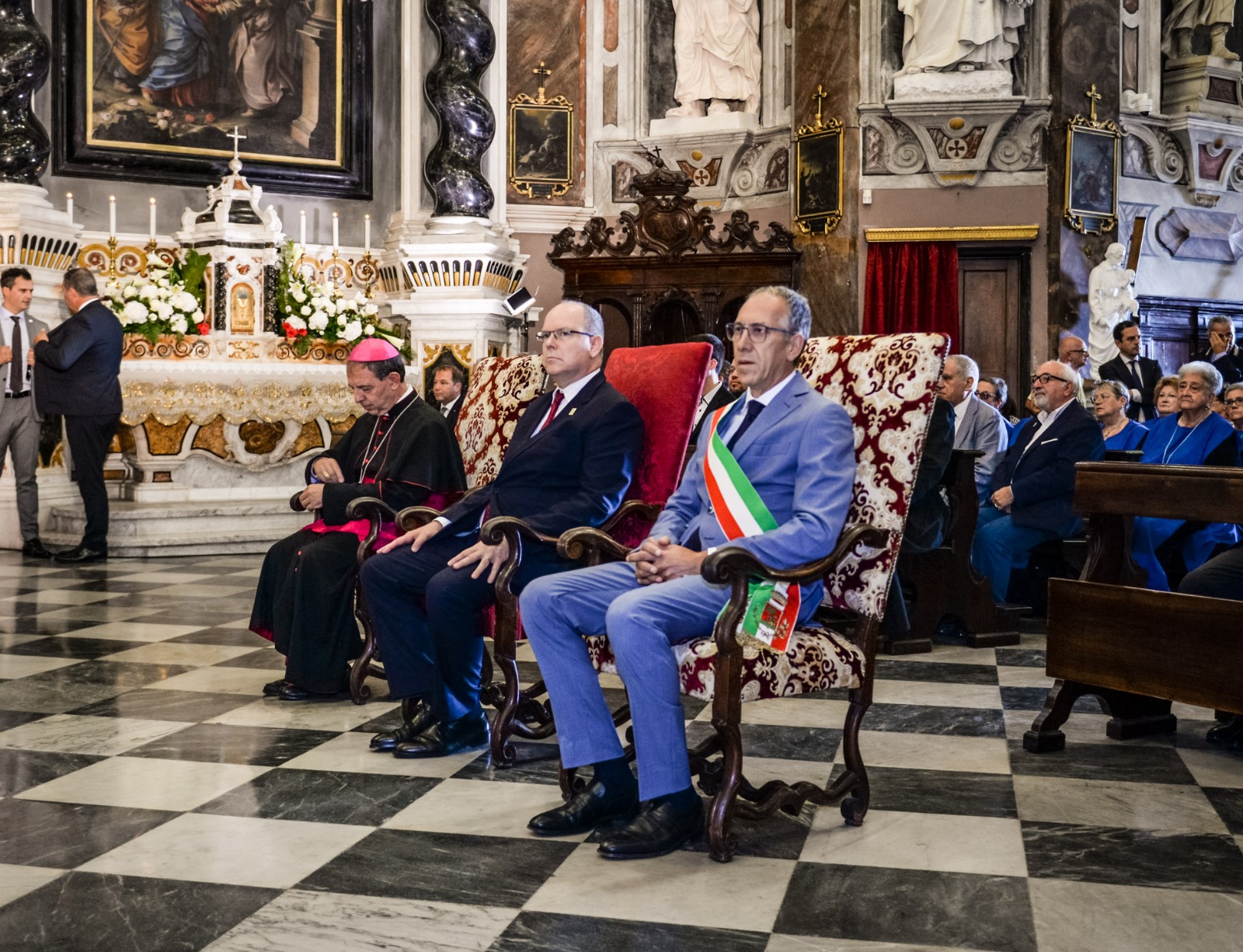 Principe Alberto II Monaco visita Madonna della Costa Sanremo 28 settembre 2019_06