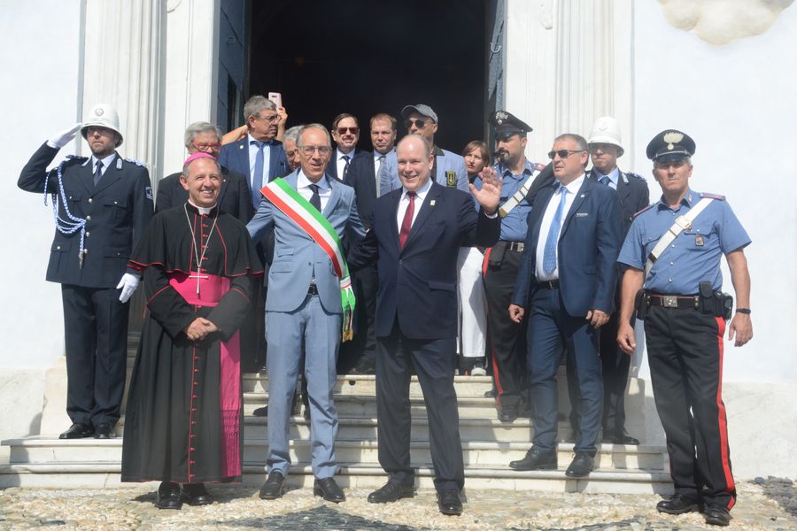 Principe Alberto II Monaco visita Madonna della Costa Sanremo 28 settembre 2019_risultato